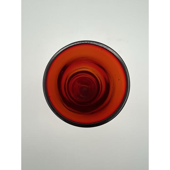 Blenko Art Glass Tangerine Amberina Mid Century Modern 8” Tall Cylinder Vase - Picture 4 of 9